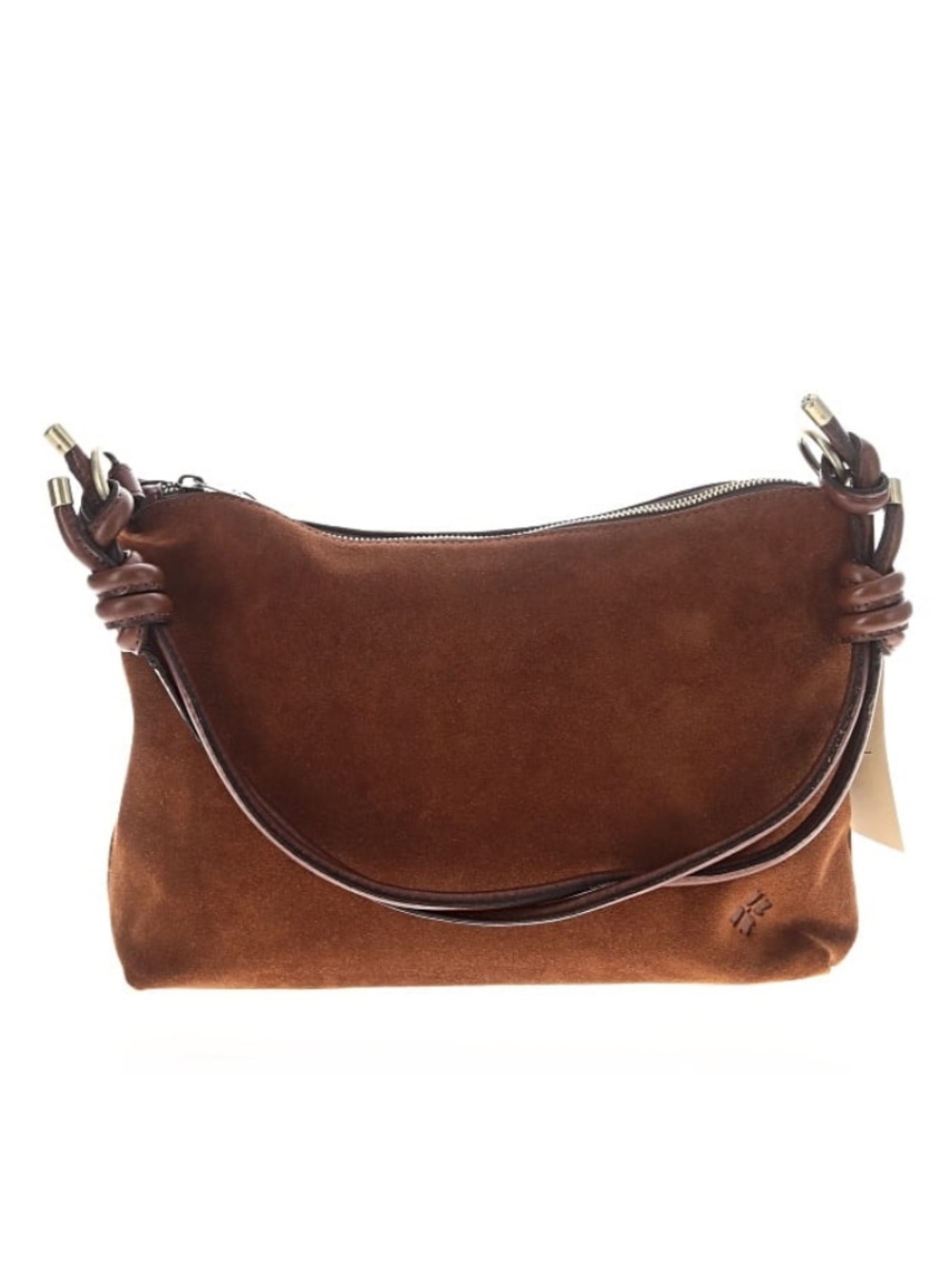 Patricia Nash Irma bag in cognac suede brass hardware NWT - Picture 2 of 6